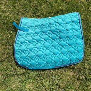 Roma teal saddle pad